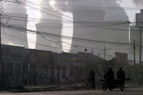 Even with a population still mostly moving about by bicycle dirty coal plants like this are rapidly expanding Chinas carbon footprint.