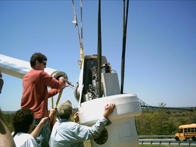 mounting the turbine