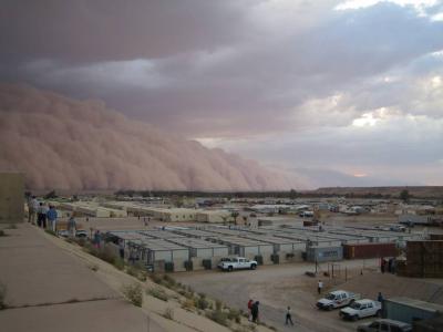sand storm in iraq