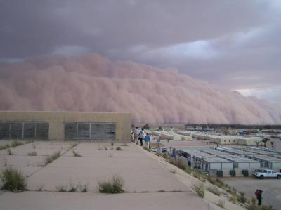 sand storm in iraq